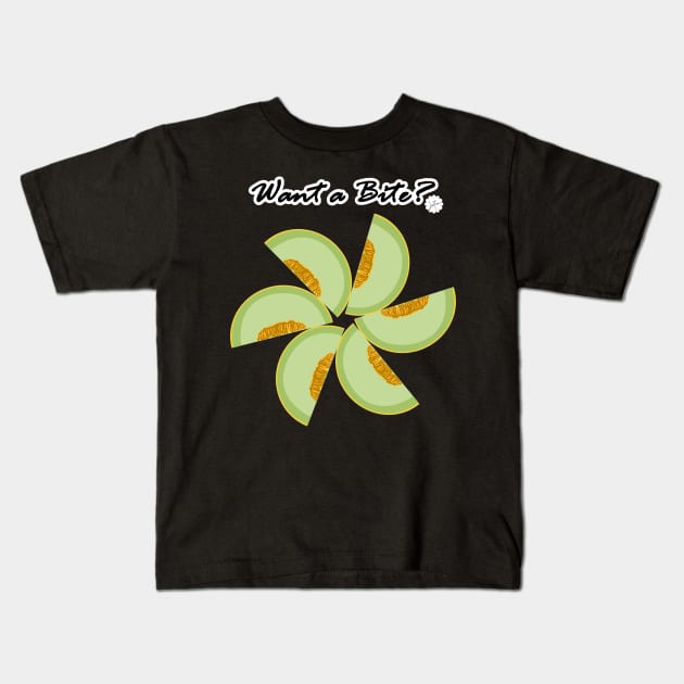 Galia Melon Kids T-Shirt by LinYue